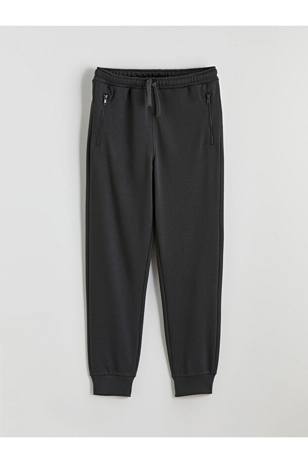 Lcw Kids Anthracite Boys' Jogger Sweatpants with Elastic Waistband