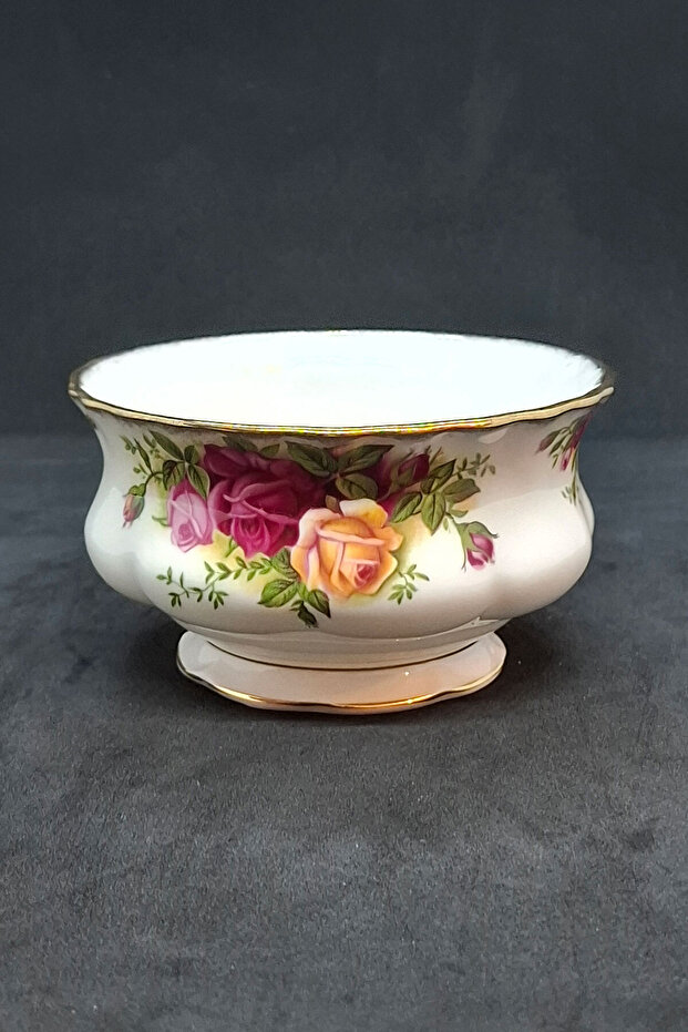 Old Country Roses Bone China England Antique Sugar Bowl 11 cm 280 ml