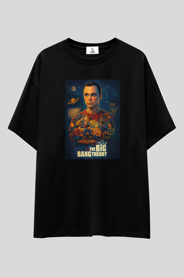 The Big Bang Theory "The Crew" Oversize T-Shirt | Unisex 100% Cotton Custom Design Tee