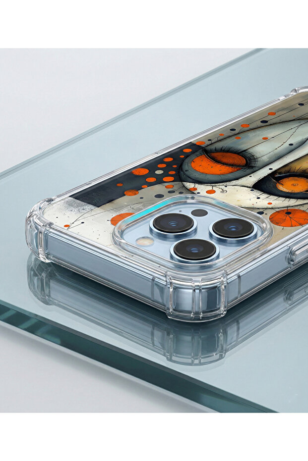 حافظة حماية للزوايا متوافقة مع هاتف iPhone 16e مطبوعة بالأشعة فوق البنفسجية بتصميم Metamorphosis Focus - 4