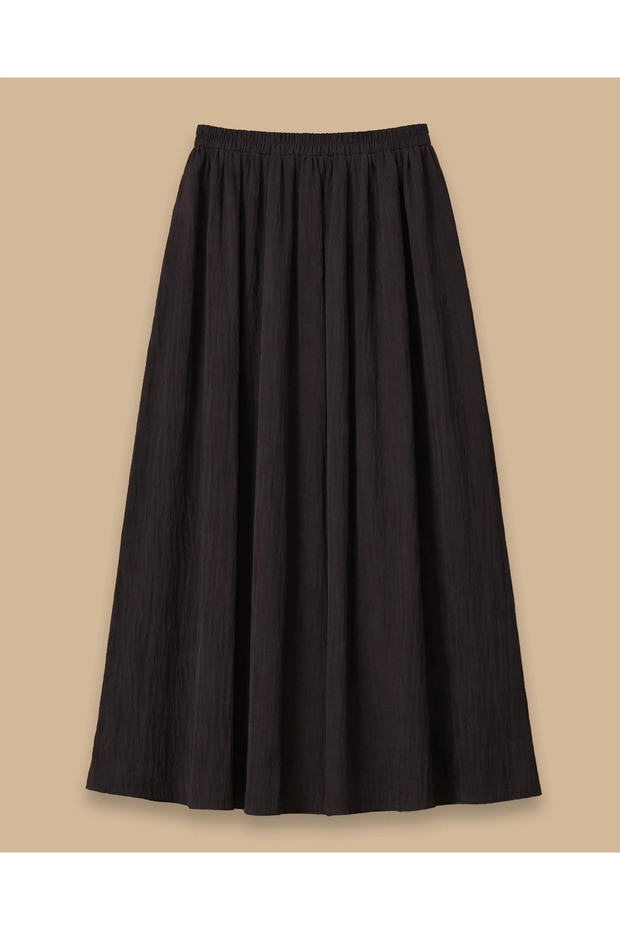 Elastik Bel Uzun Etek - 1