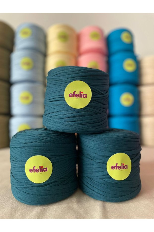 Emerald Green Knitted Combed Cotton Yarn Bag Knitting Yarn - (600-650Gr) 1 Piece