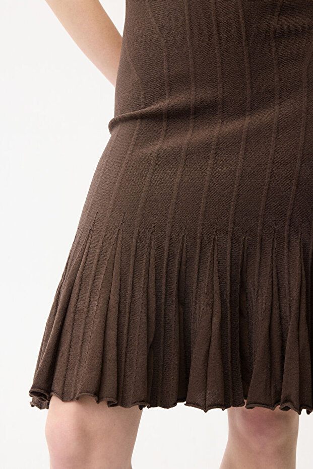 Askılı Triko Elbise - 5