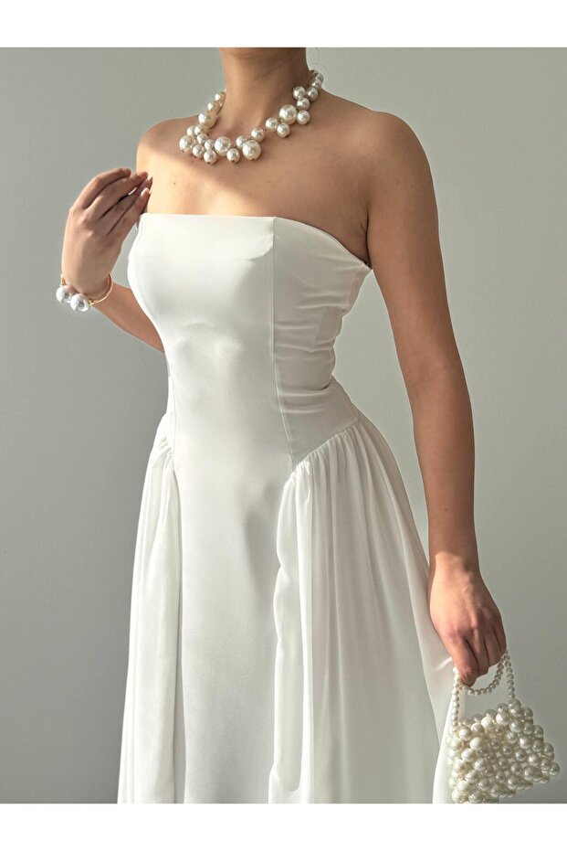 Reny Straplez Elbise - 1