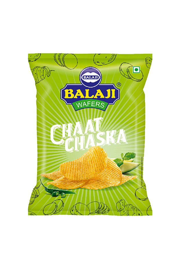 Chaat Chaska Tangy Indian Street Spice Mix Potato Chips (40g)