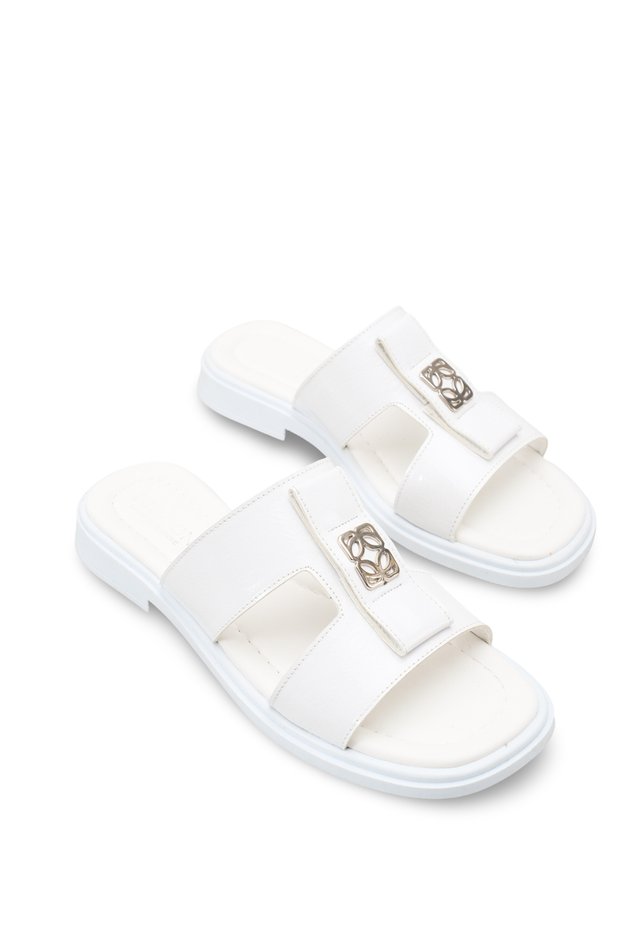 Alya Lila Women's Slippers 0012900 White Rustic