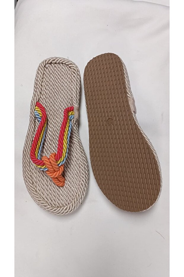 Drawstring Flip Flops - 4