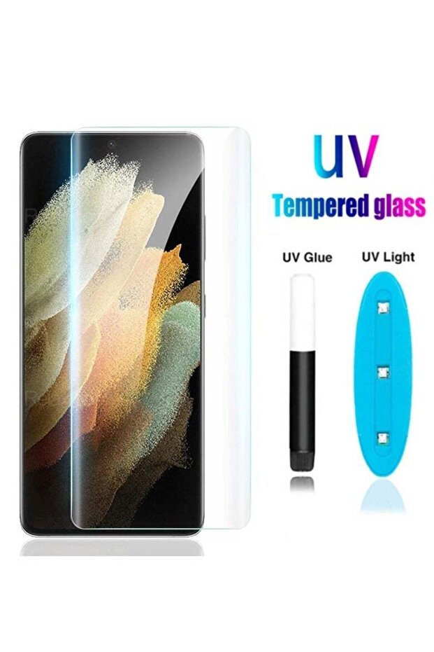 DUSALA Samsung Galaxy S23 Ultra UV Tempered Glass Screen Protector Full Glue Curved Protective Film