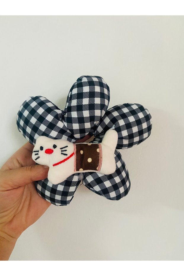 Kawai Kedi Flower Puff Fluffy Scrunchies Large Rubber Bun Hairpin New Season Trend Gift