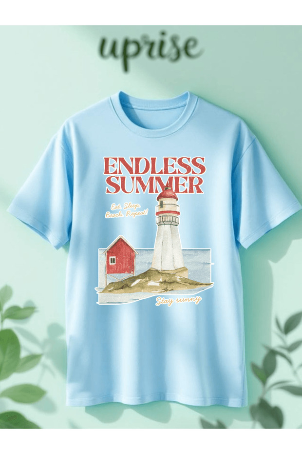 Endless Summer Printed Cotton Oversize T-Shirt