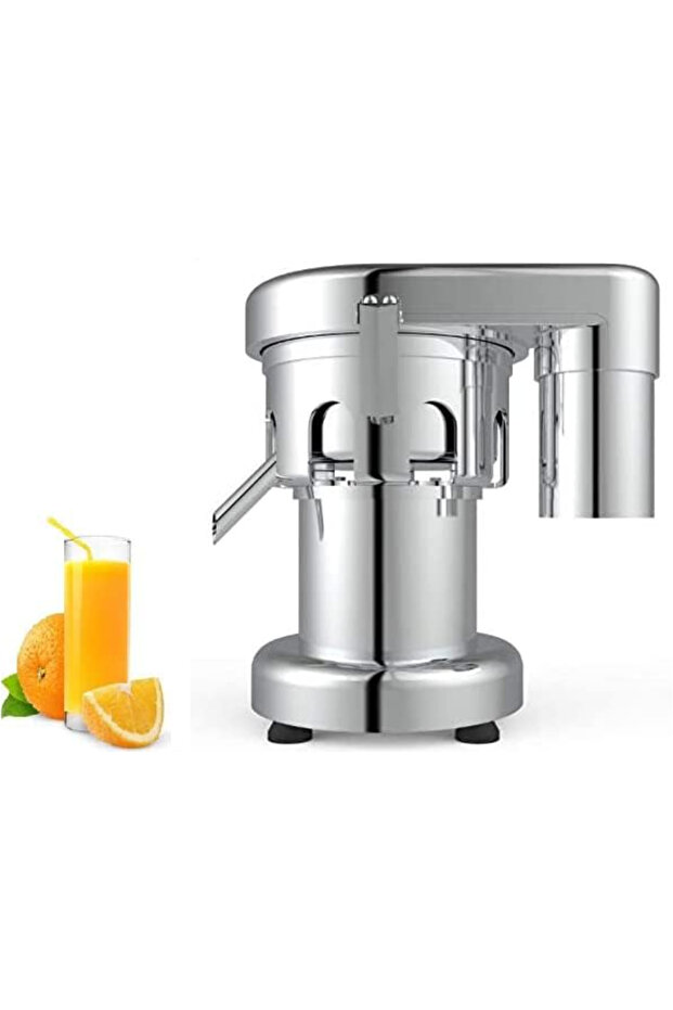 Commercial Automatic Juicer 550W Electric Fruit and Vegetable Juice Extractor, Stainless Steel