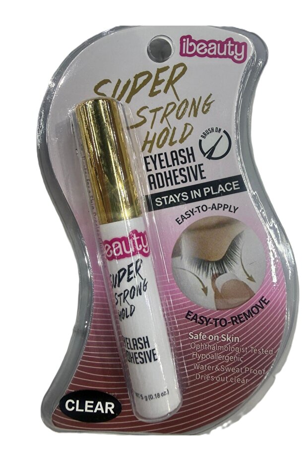 SUPER STRONG HOLD EYELASH ADHESIVE 5G (CLEAR)