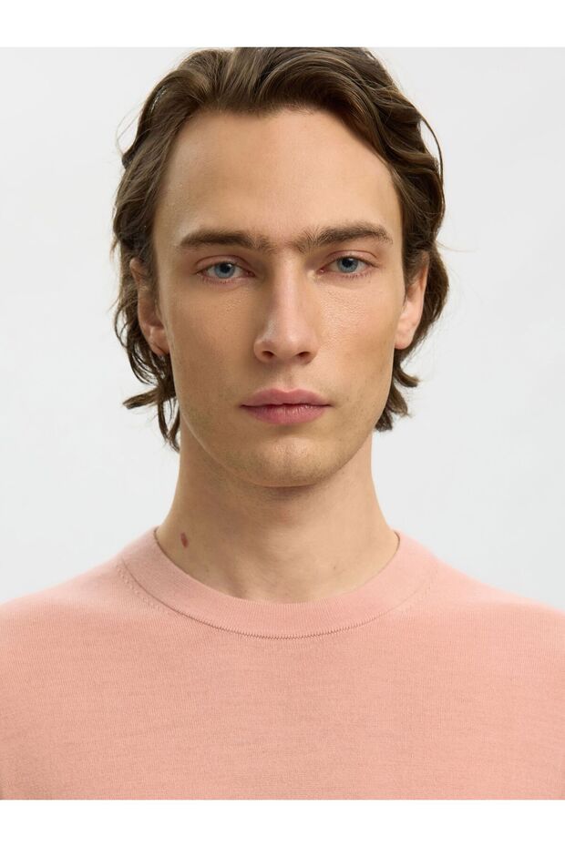 Pullover mit Rundhalsausschnitt 100% Merinowoll - 5