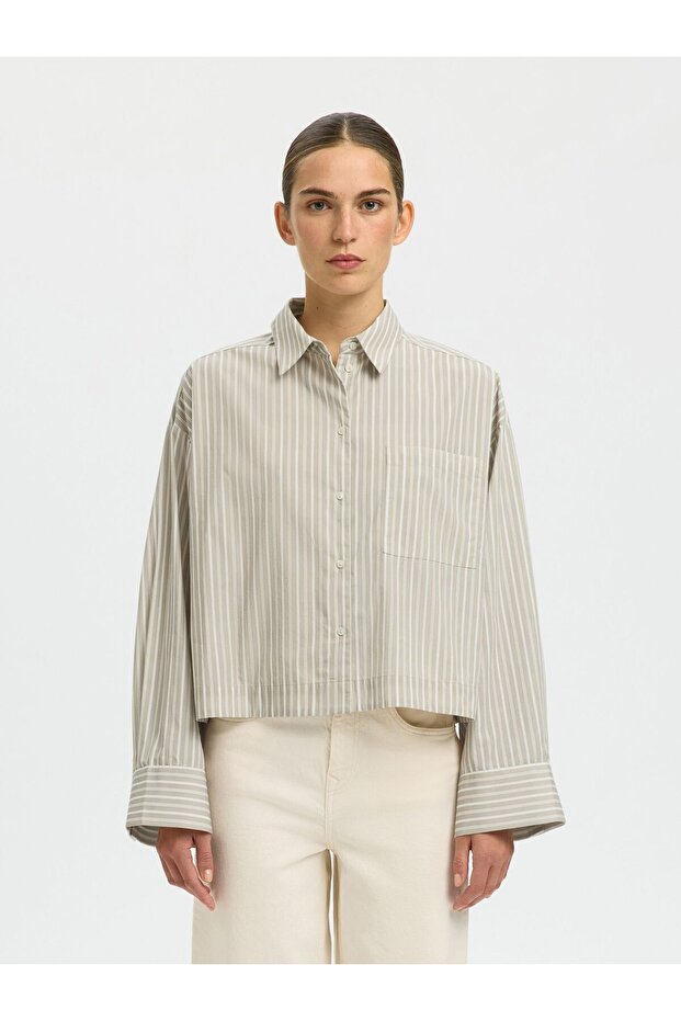 Crop-Bluse Boxy Fit - 1