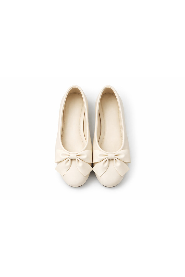 Bowa Women's Daily Ribbon Detailed Round Toe Stylish Ballerinas