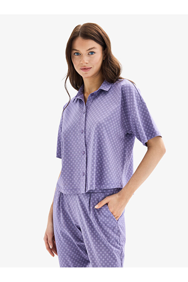 Women's Pajama Set 52038 - Purple