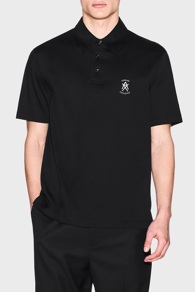 Cotton Regular Fit Logo Buttoned Polo Men's Polo Xm002209 Af10364 Uc001