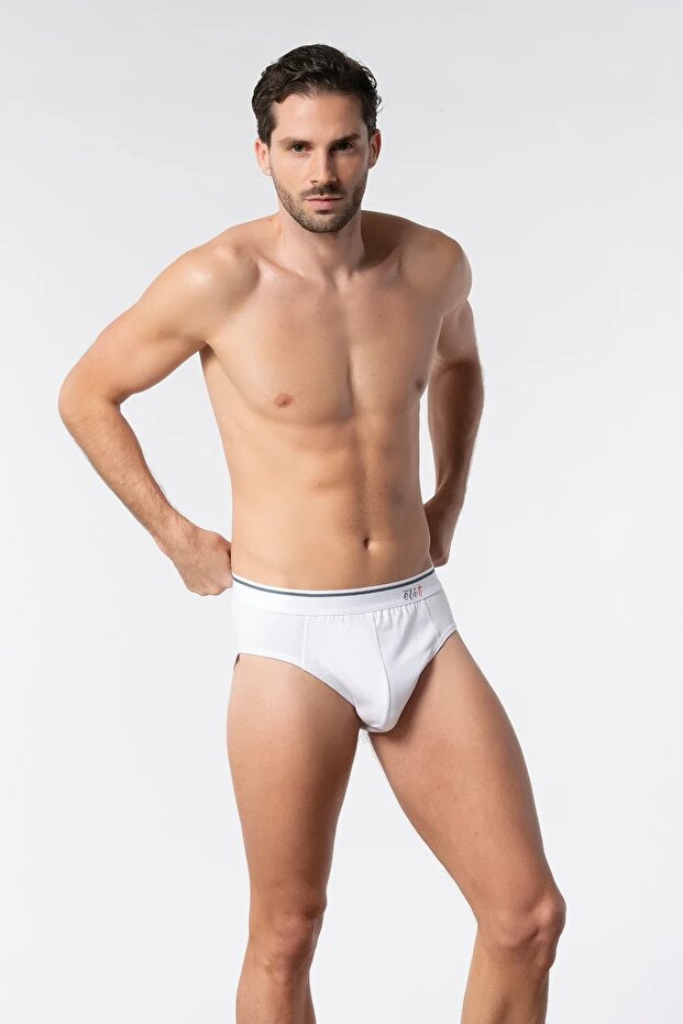 6-Pack Tutku Elit Men's Lycra Thin Waist Belted Slip Underpants Elt1351