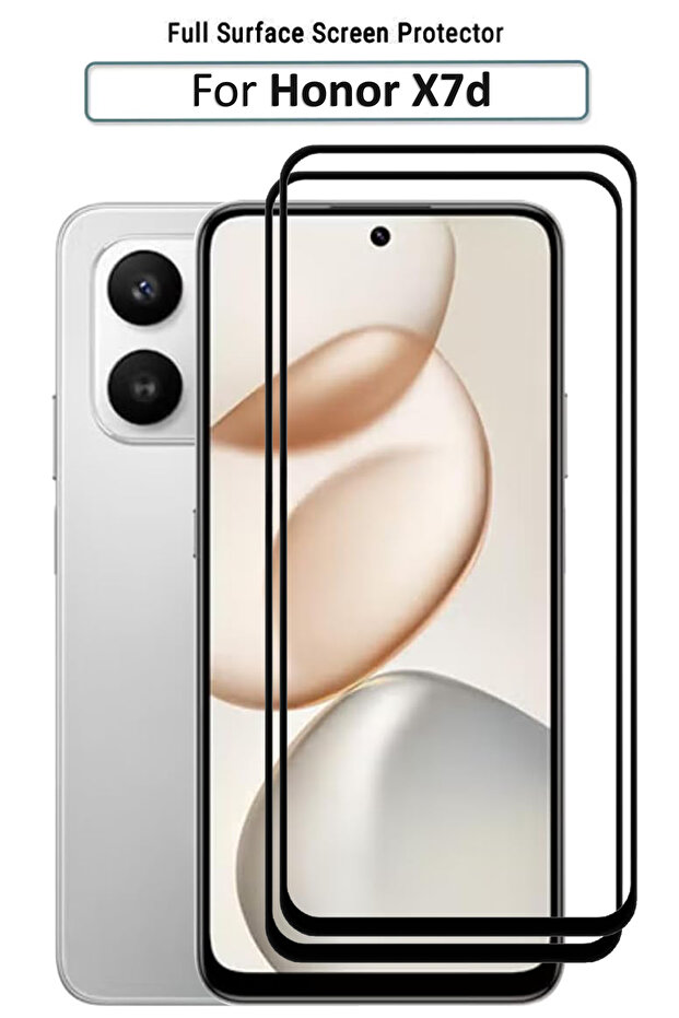 عبوة من قطعتين من واقي الشاشة الزجاجي الممتاز لهاتف Honor X7d