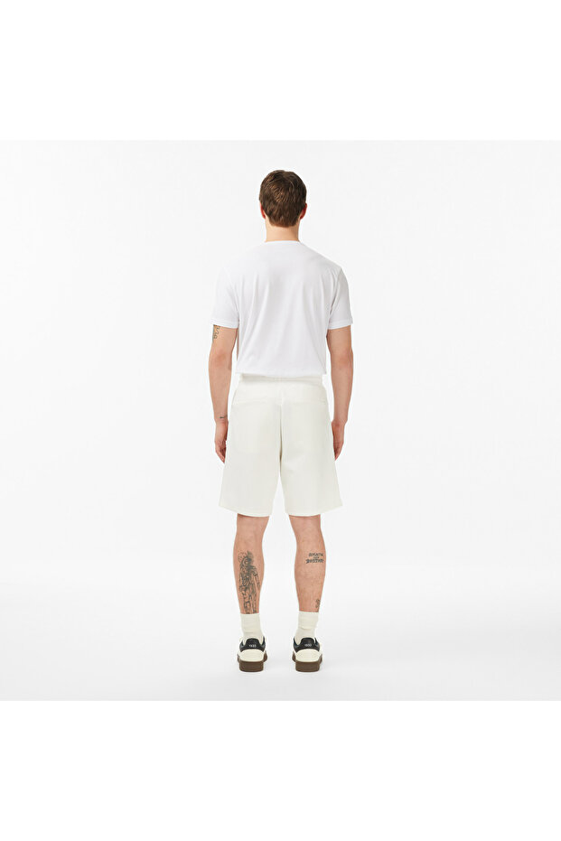 Erkek Regular Fit Krem Şort - 6