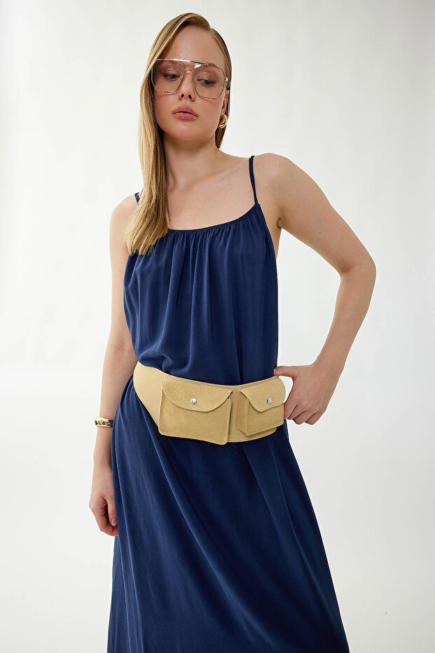 فستان طويل بحزام حبل - 2