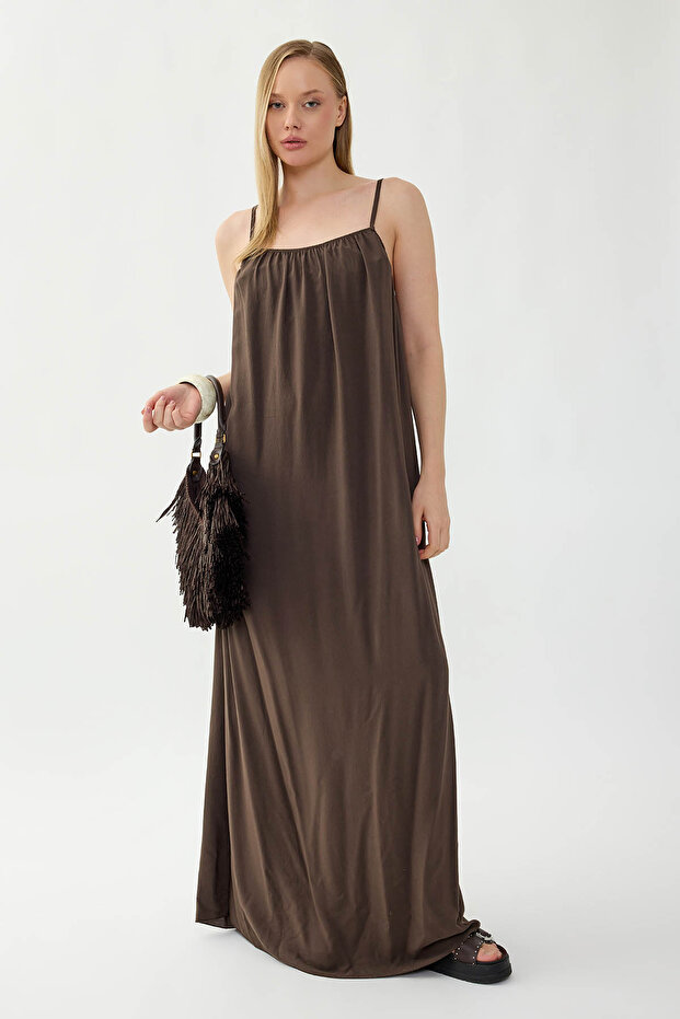 فستان طويل بحزام حبل - 6