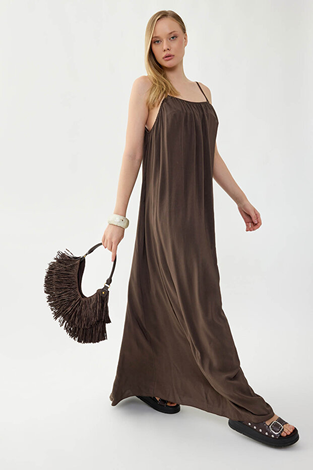 فستان طويل بحزام حبل - 2