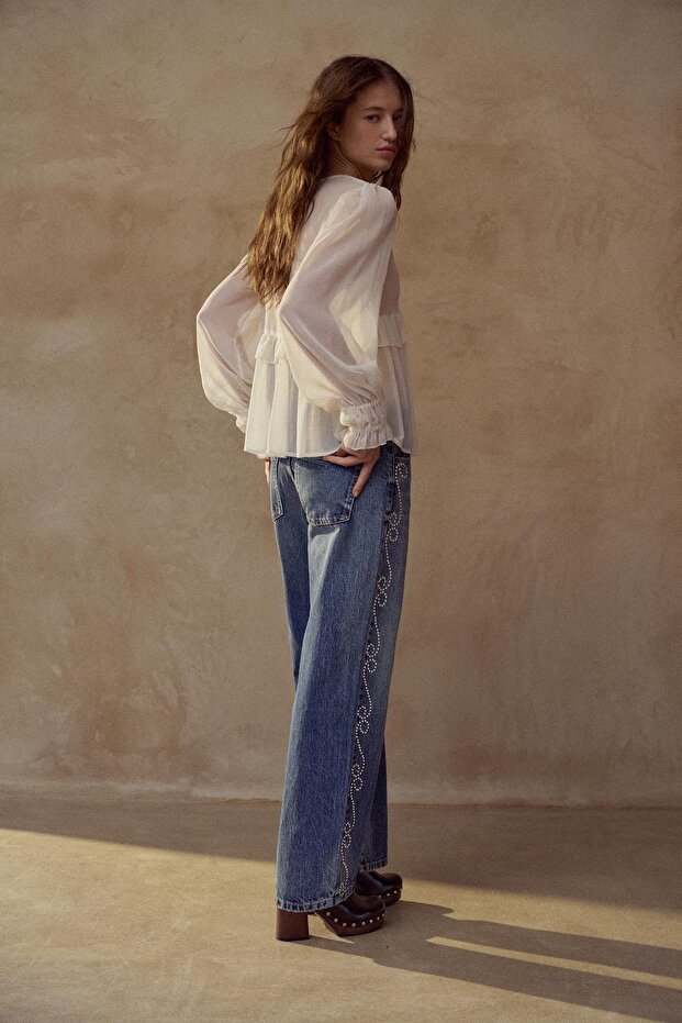 Fırfırlı bluz - 5