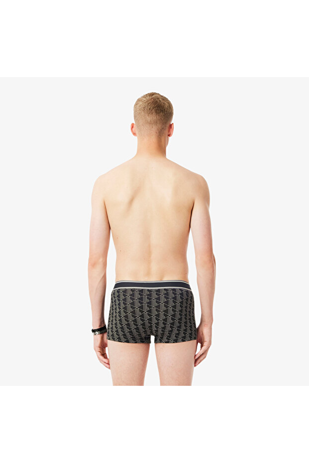 Erkek Monogram Siyah Boxer - 3