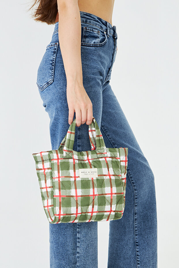 حقيبة كروس صغيرة مبطنة ومرقعة - 3