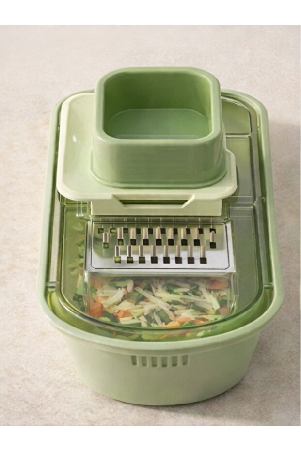 Pinmoo Multifunctional Grater - 5in1 Green