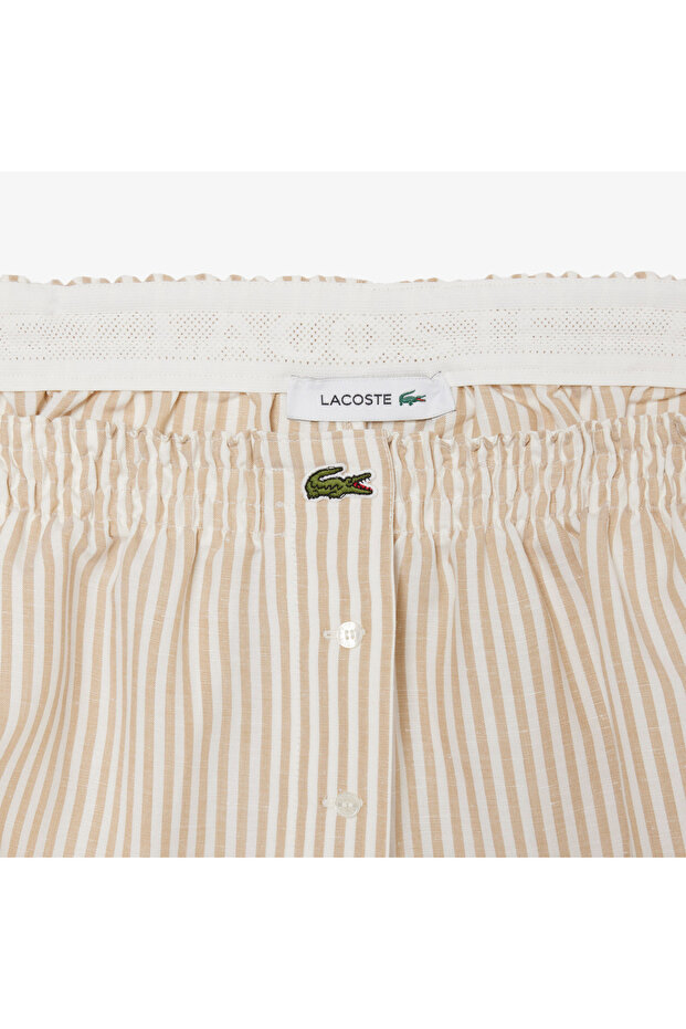 Kadın Oversize Fit Krem Şort - 4