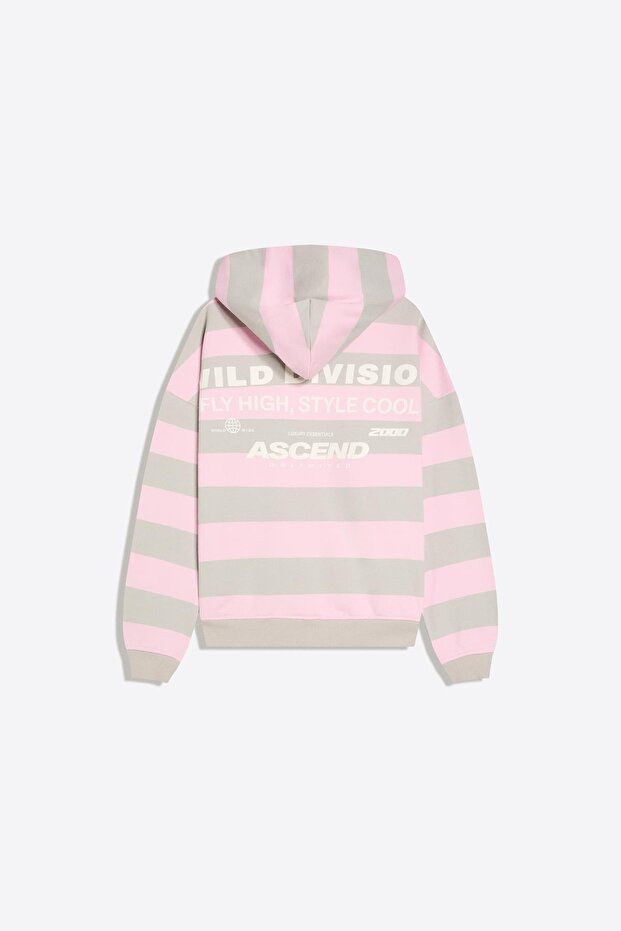 Kapüşonlu baskılı sweatshirt - 6