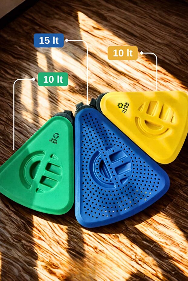 3'lü Çöp Kovası Seti - 3