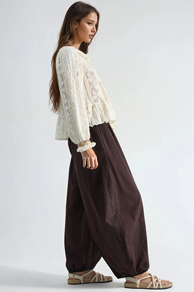 BUSEM Lastik Bel Balon Pantolon - 2