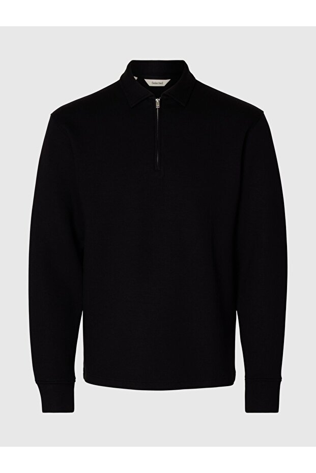 Sweatshirt Polo-Style - 2