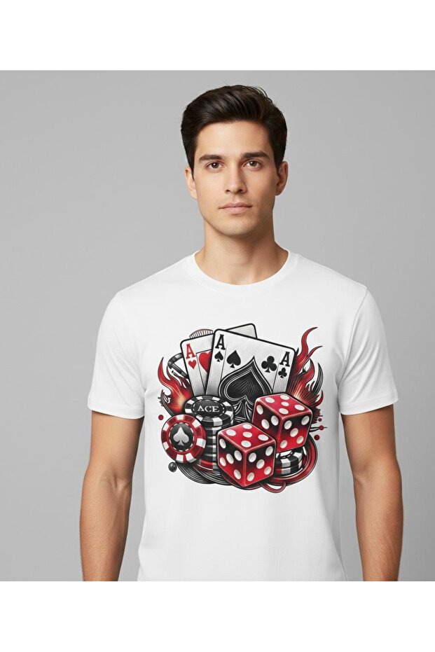 Erkek Baskılı Basic Regular T-shirt - 2