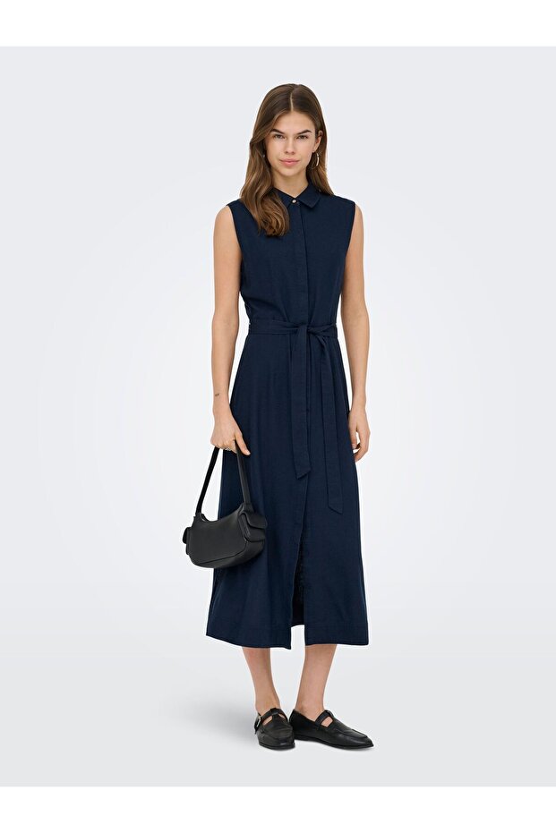 Kleid ONLGOA Leinen Midikleid - 5