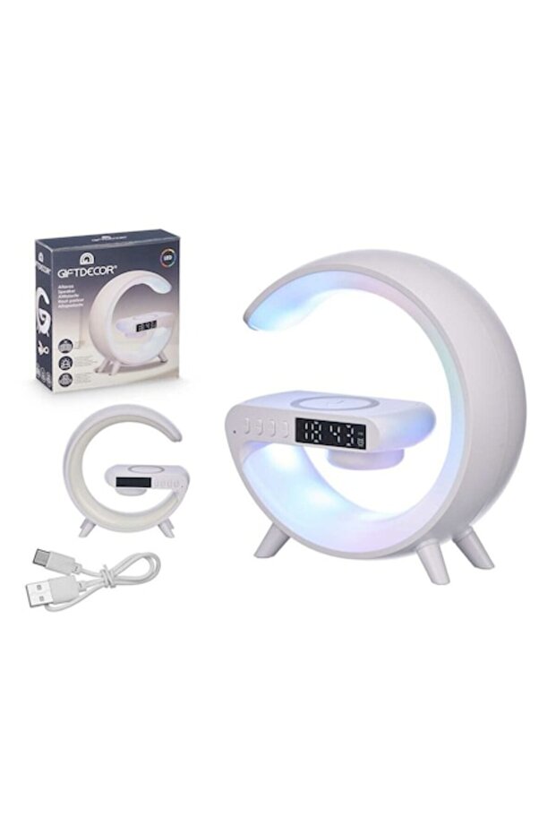 Digital Desk Clock White - 1
