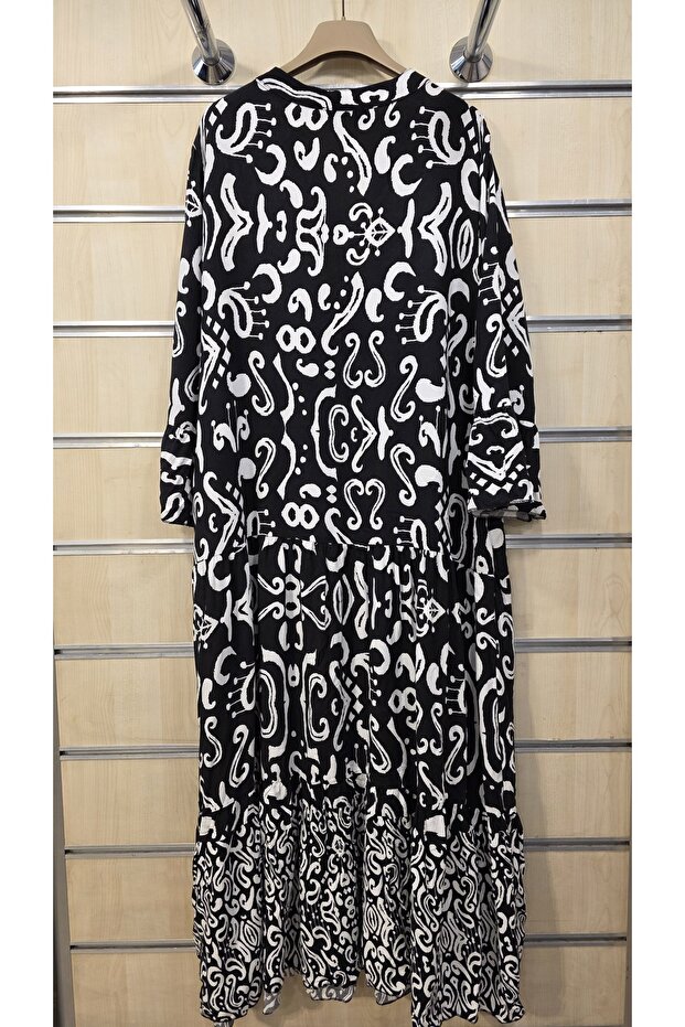 cu model Rochie lungă cu secțiuni - 6