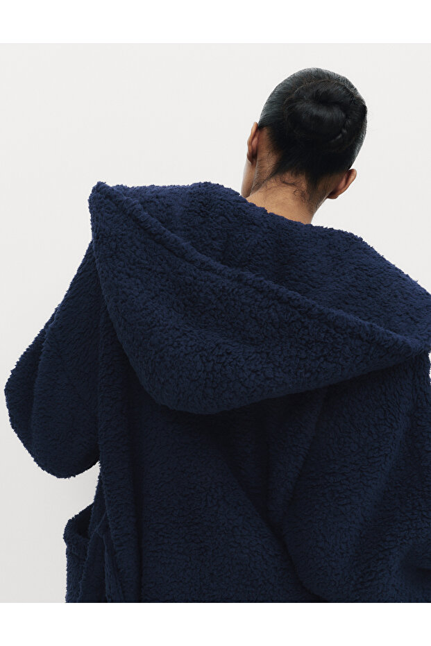 Teddy Borg Kapüşonlu Sabahlık - 5