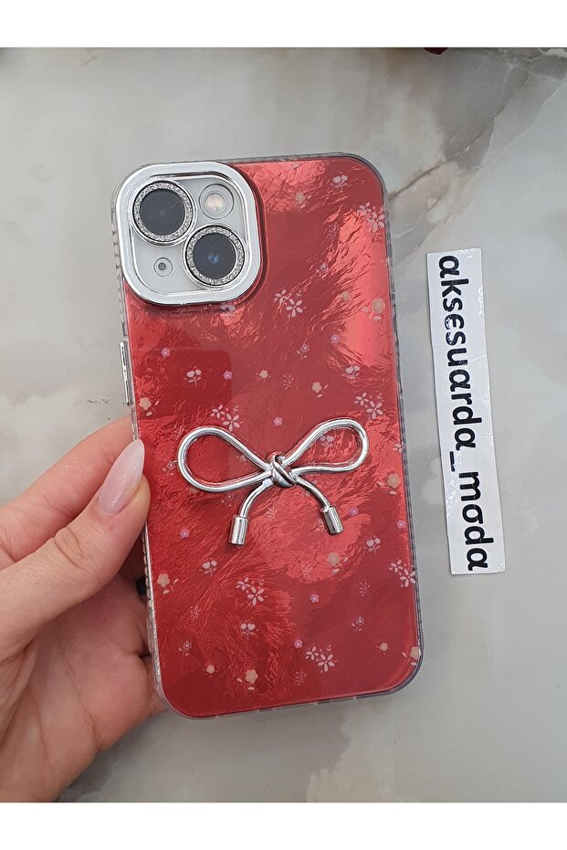 حافظة منقوشة متوافقة مع هاتف آيفون 13 مع حماية للعدسات - 2