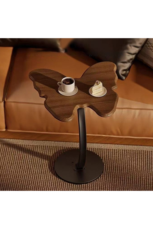 طاولة جانبية على شكل فراشة، طاولة جانبية للأريكة، طاولة جانبية صغيرة للأريكة لغرفة النوم - 3