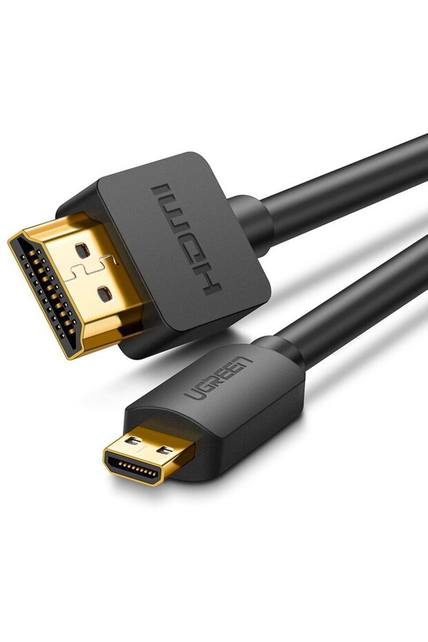 Micro HDMI - HDMI Cable 4K 3D 2m (black) - 1