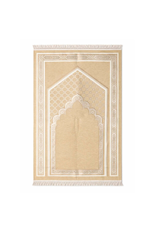 Turkish Comfortable Prayer Mat with Light Foam Padding – Soft & Stable Islamic Prayer Rug