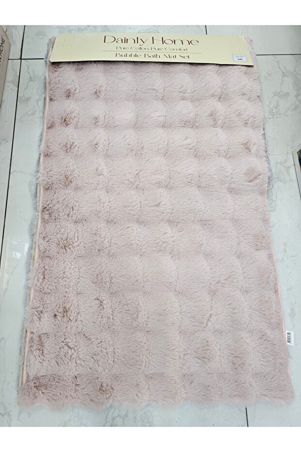 Rabbit Tube 2-Piece Bubble Bath Mat Set 60X100 cm Powder