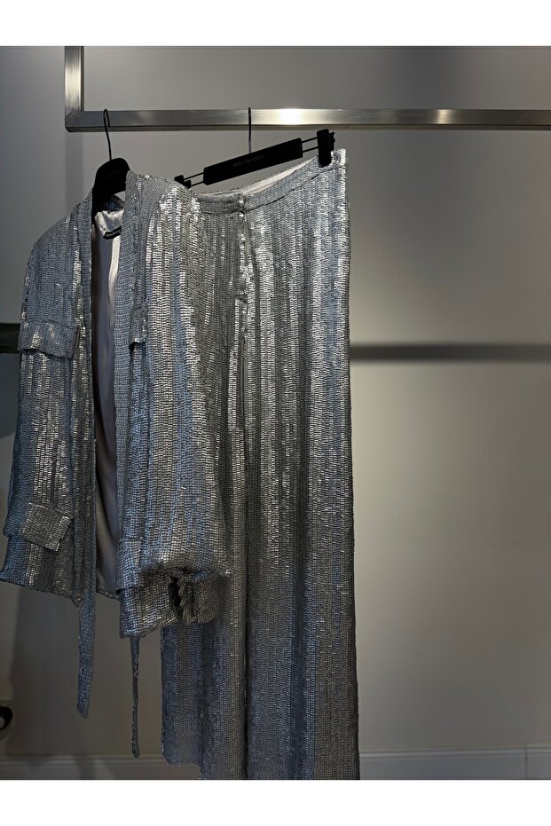 İpek Payet Pantolon - 1