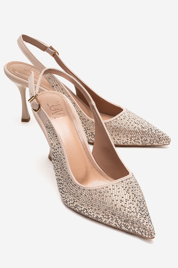 Johanna Ten Gold Stones Women's Heeled Shoes