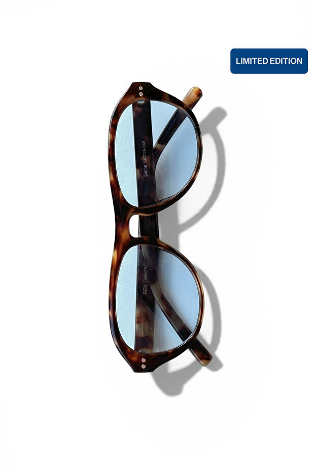 Aurel Select Frame Women's Sunglasses Brown Bone Frame Blue Glass |   Uv400 Protected