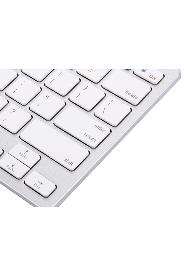 Mini keyboard, Bluetooth 3.0, compatible with Windows, iOS, Android, white - 8